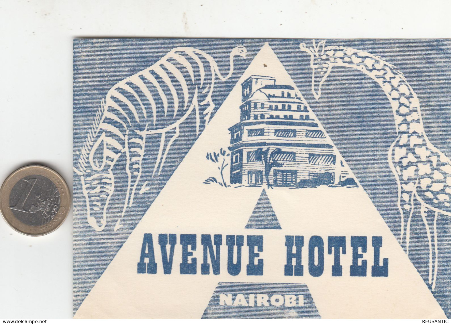 ETIQUETA - STICKER - LUGGAGE LABEL HOTEL AVENUE - NAIROBI - KENYA - Etiquetas De Hotel