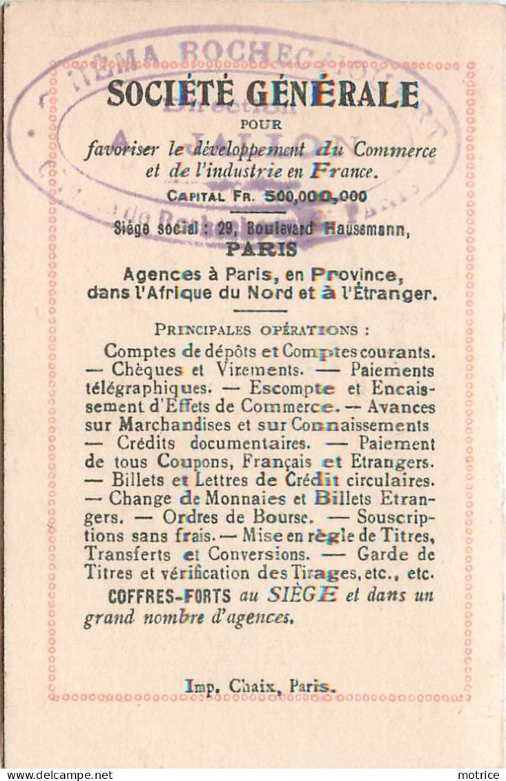 CALENDRIER PATRIOTIQUE 1919 - Emprunt National. Société Générale(format 12,5cm X 9,5cm) - Small : 1901-20