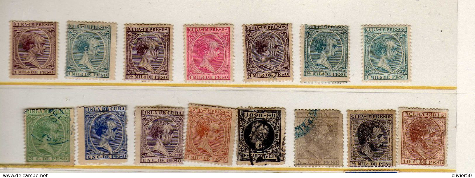 Cuba (1881-99) - Alfonso XII - Alfonso XIII - Neufs*/sg Et Oblit - Neufs