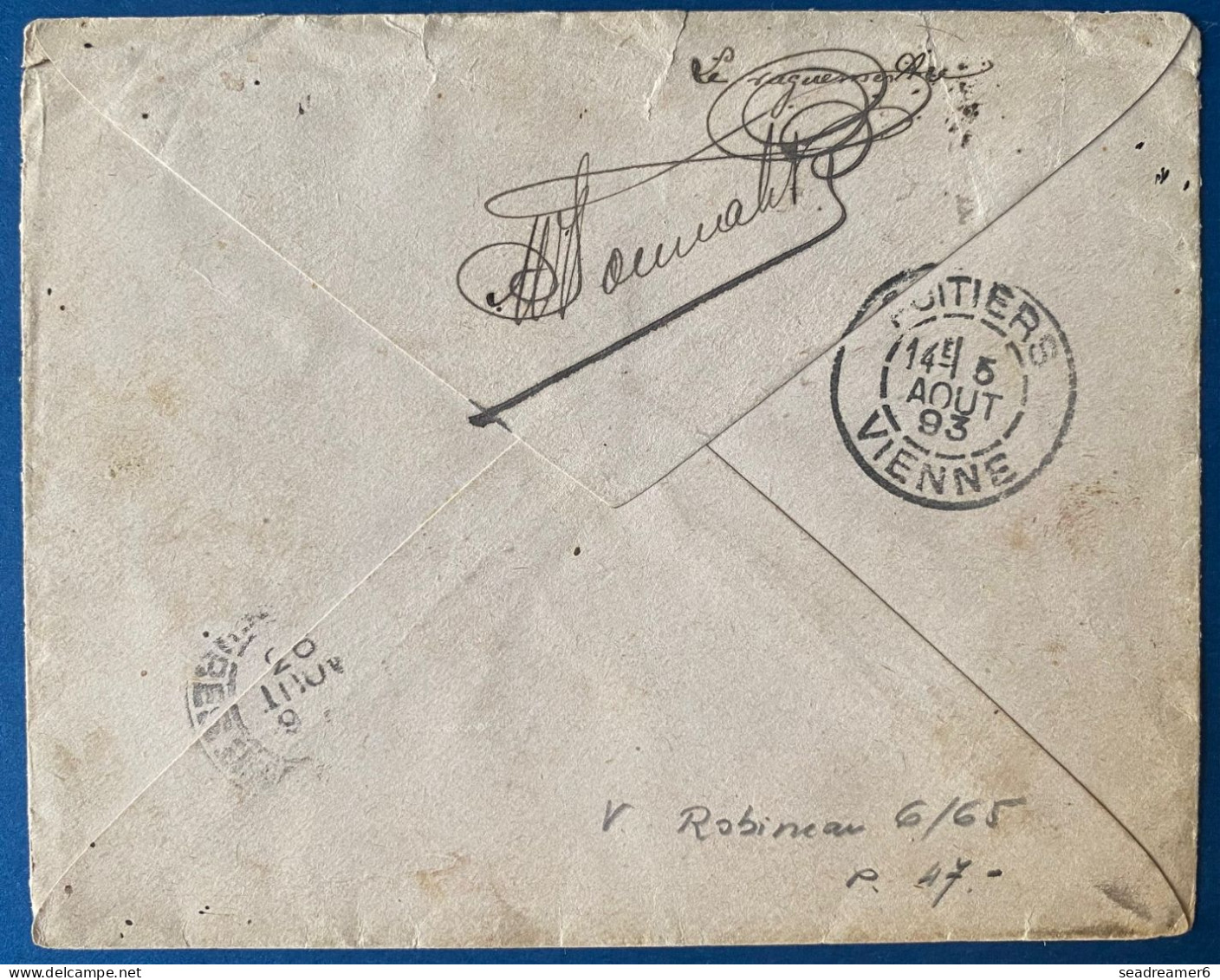 France Colonies Lettre Corps Expeditionnaire DAHOMEY Dateur Bleu " CORR DES ARMÉES / *LL N°2* "+ " CORR D'ARMÉES WHYDA " - Covers & Documents