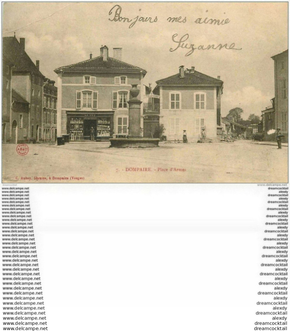 88 DOMPAIRE. Commerce Guyot Place Armes Et Ferblanterie Vers 1900 - Dompaire