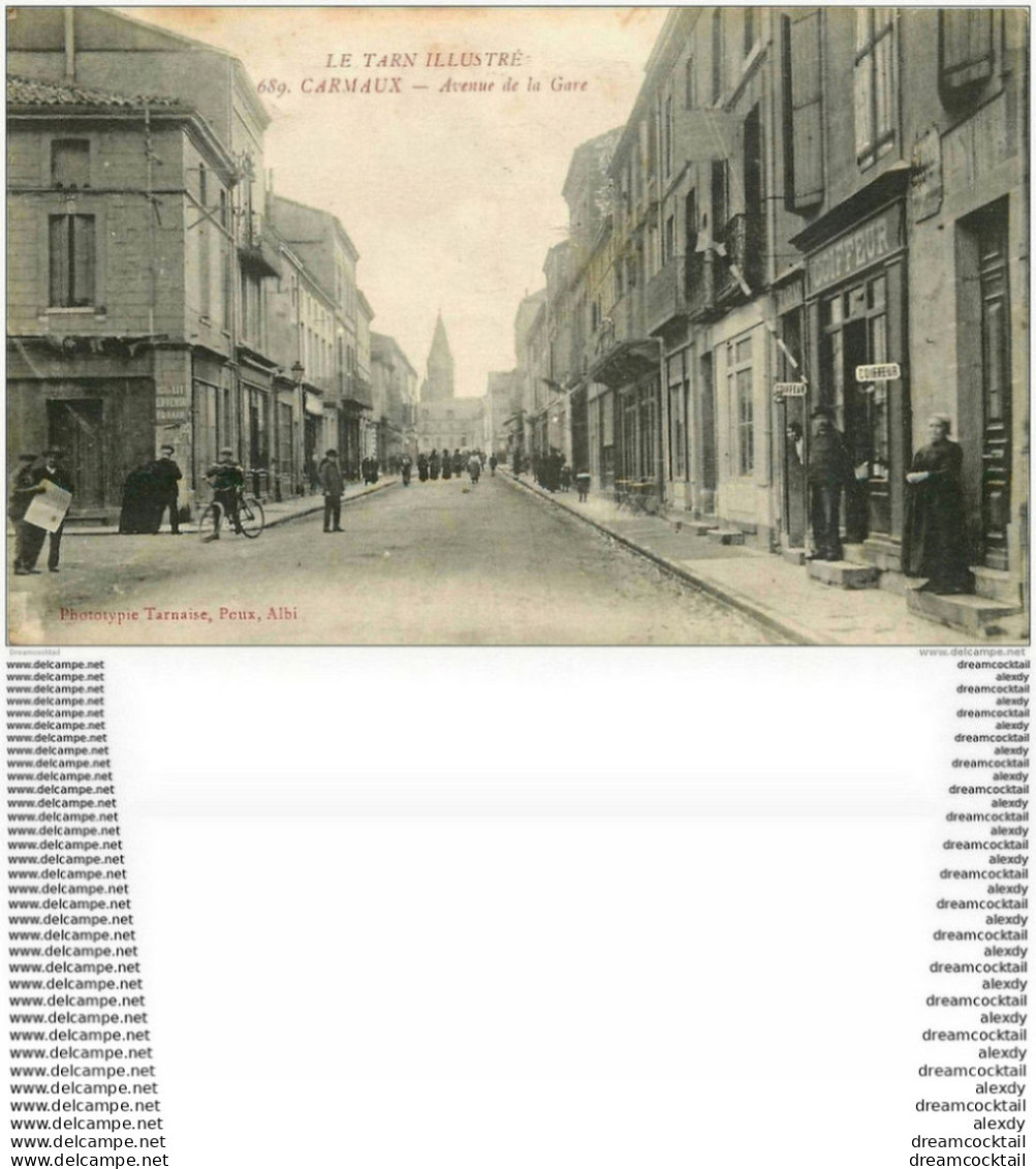 81 CARMAUX. Coiffeur Avenue De La Gare 1918 - Carmaux