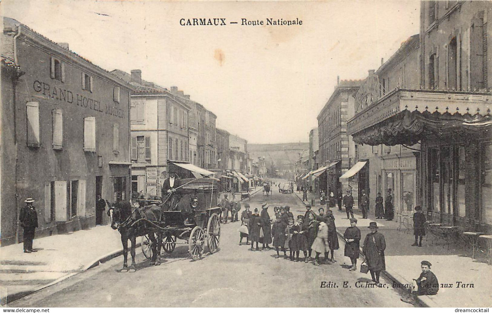 81 CARMAUX. Grand Hôtel Mader Route Nationale 1926 - Carmaux