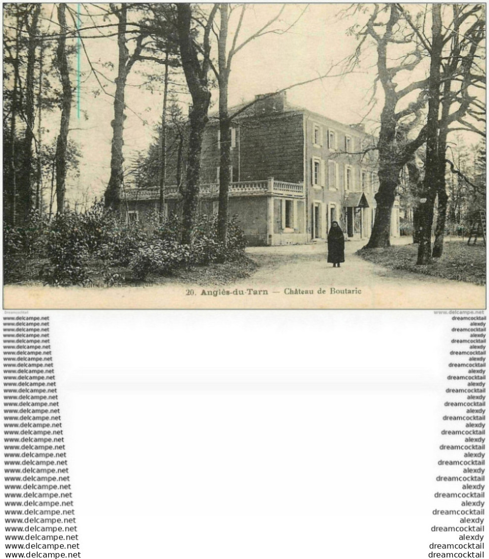 81 ANGLES DU TARN. Château De Boutaric 1927 Animation - Angles