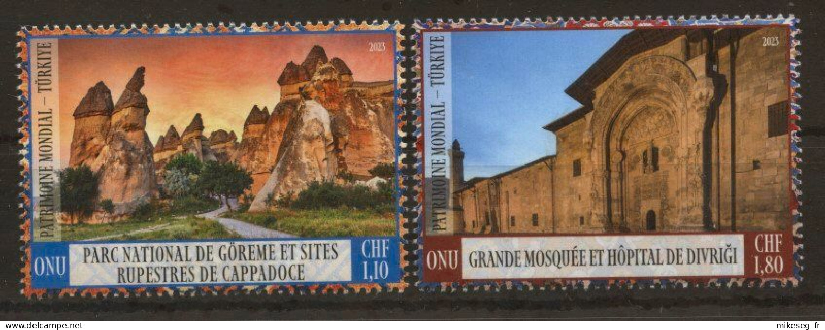 ONU Genève 2023 - UNESCO World Heritage – Turquie - Détachés De Feuilles ** - Unused Stamps