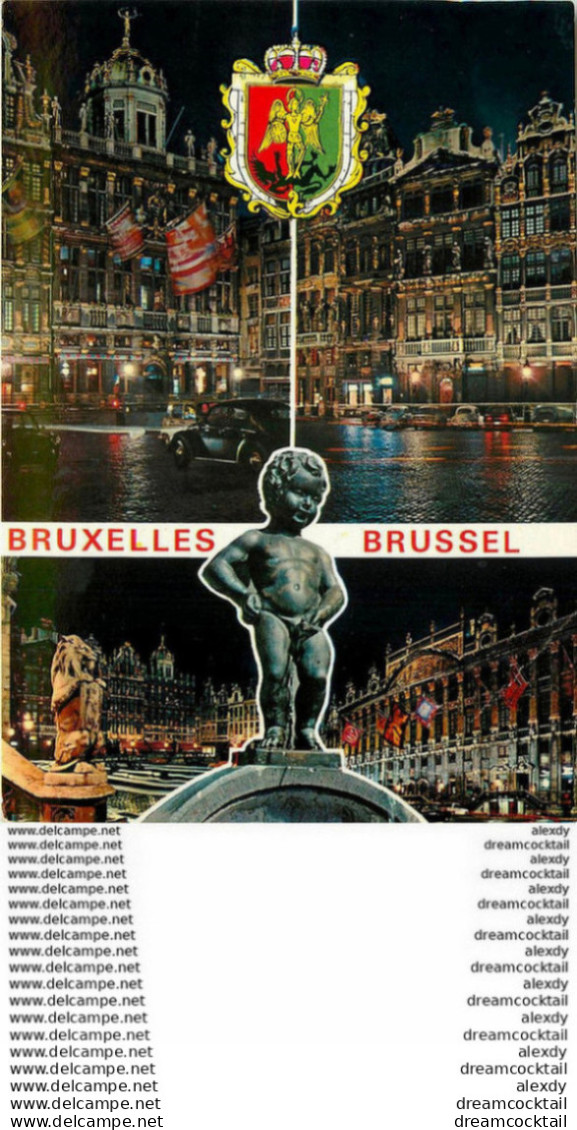 Photo Cpsm Cpm BRUXELLES BRUSSEL - Bruselas La Noche