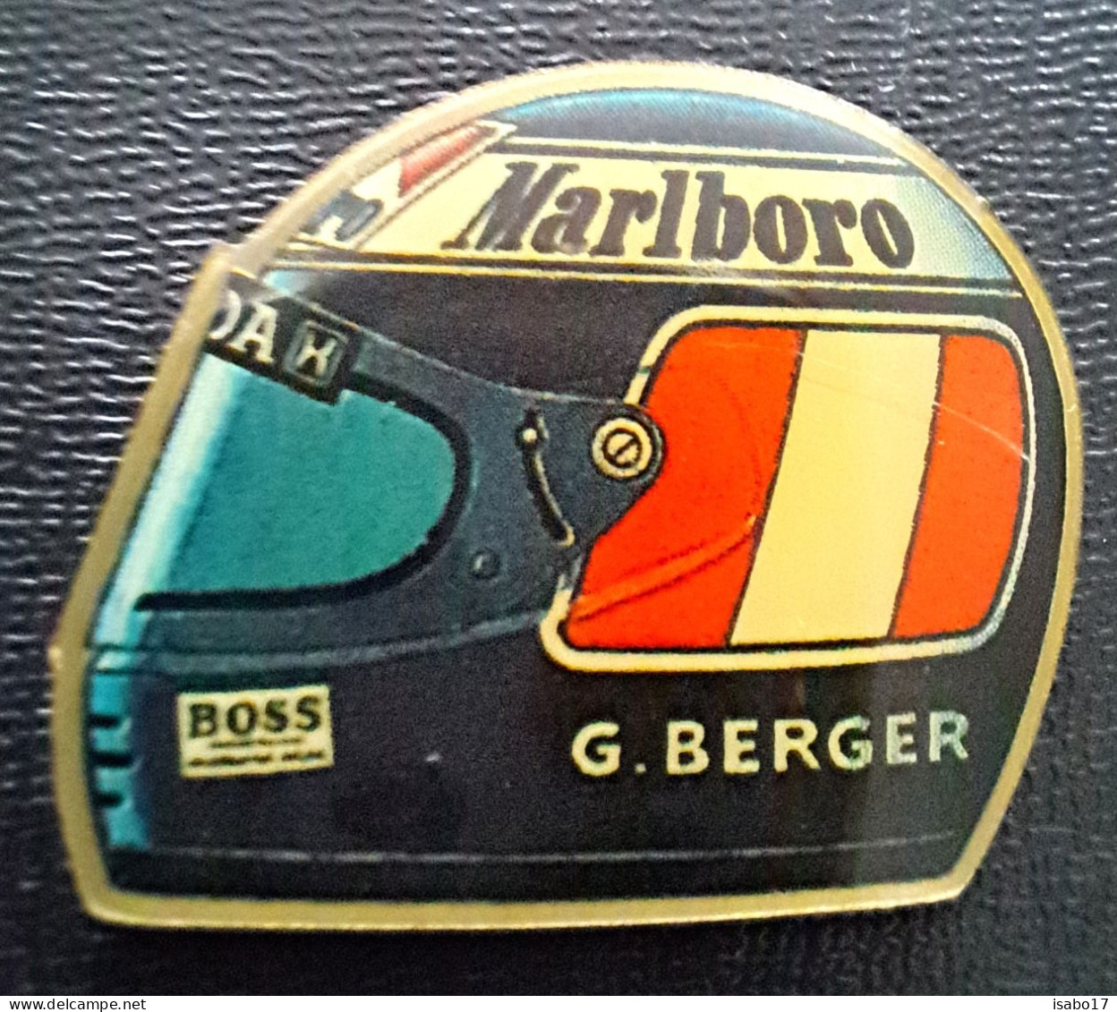 "Gerhard Berger Helm Marlboro" Pin +++ Neu +++ - Automovilismo - F1