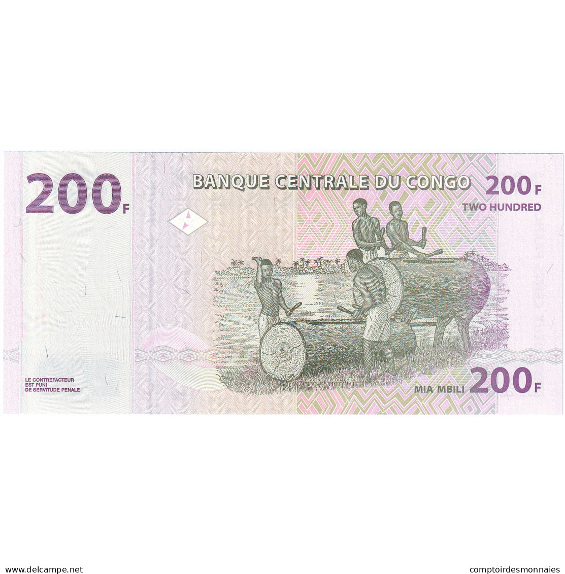 République Démocratique Du Congo, 200 Francs, 2013, 2013-06-30, KM:99a, NEUF - Republik Kongo (Kongo-Brazzaville)