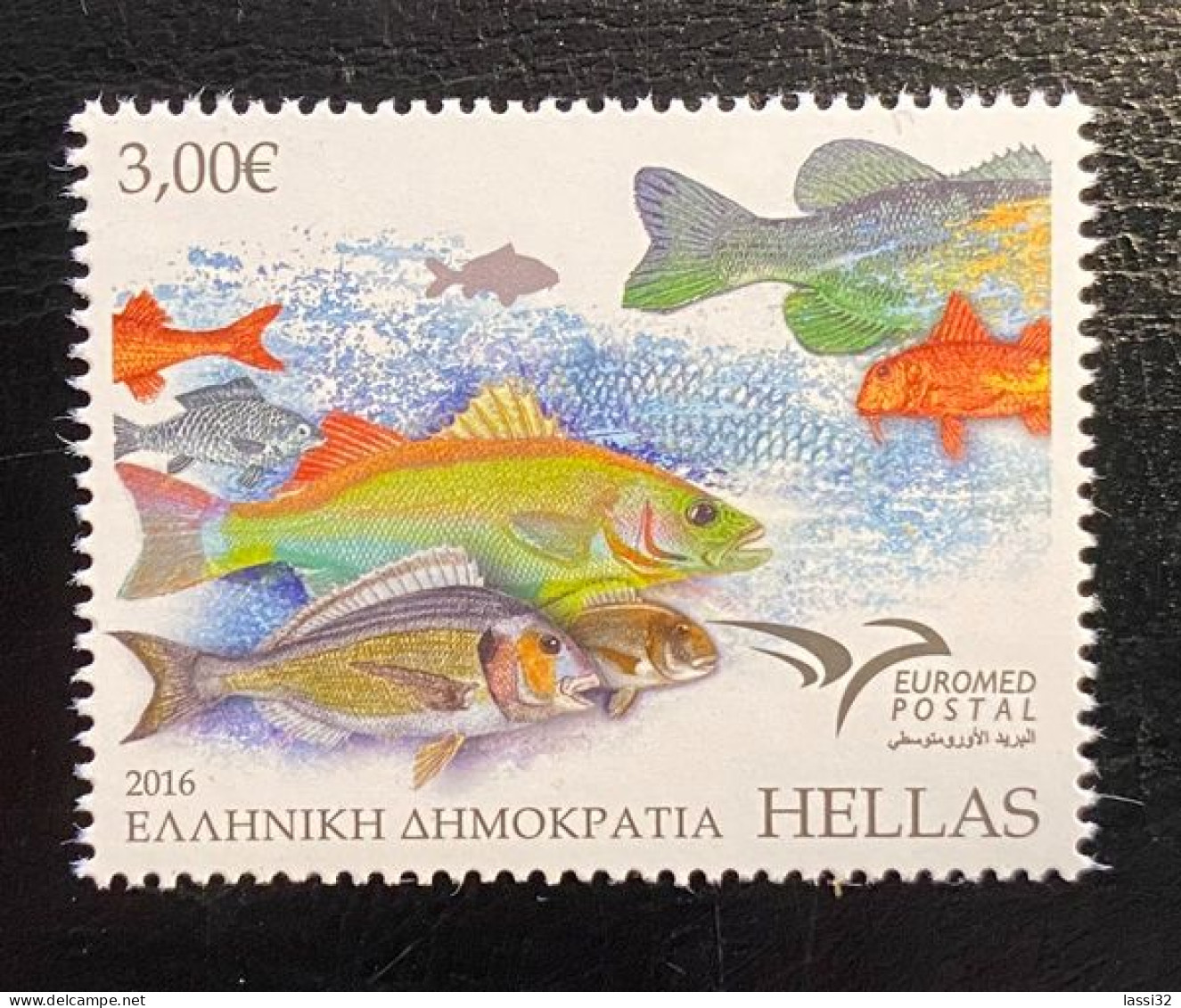 GREECE 2016 , EUROMED, FISH OF THE MEDITERRANEAN , MNH - Ungebraucht