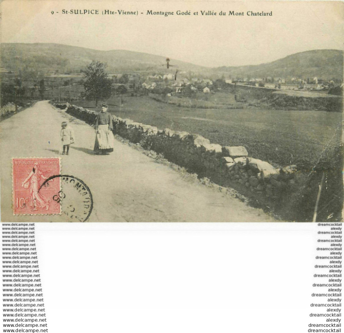 PHL 87 SAINT-SULPICE. Montage Godé Et Vallée Du Mont Chatelard 1905 Entame Fine Plissure Coin Droit Sans Conséquence... - Saint Sulpice Les Feuilles