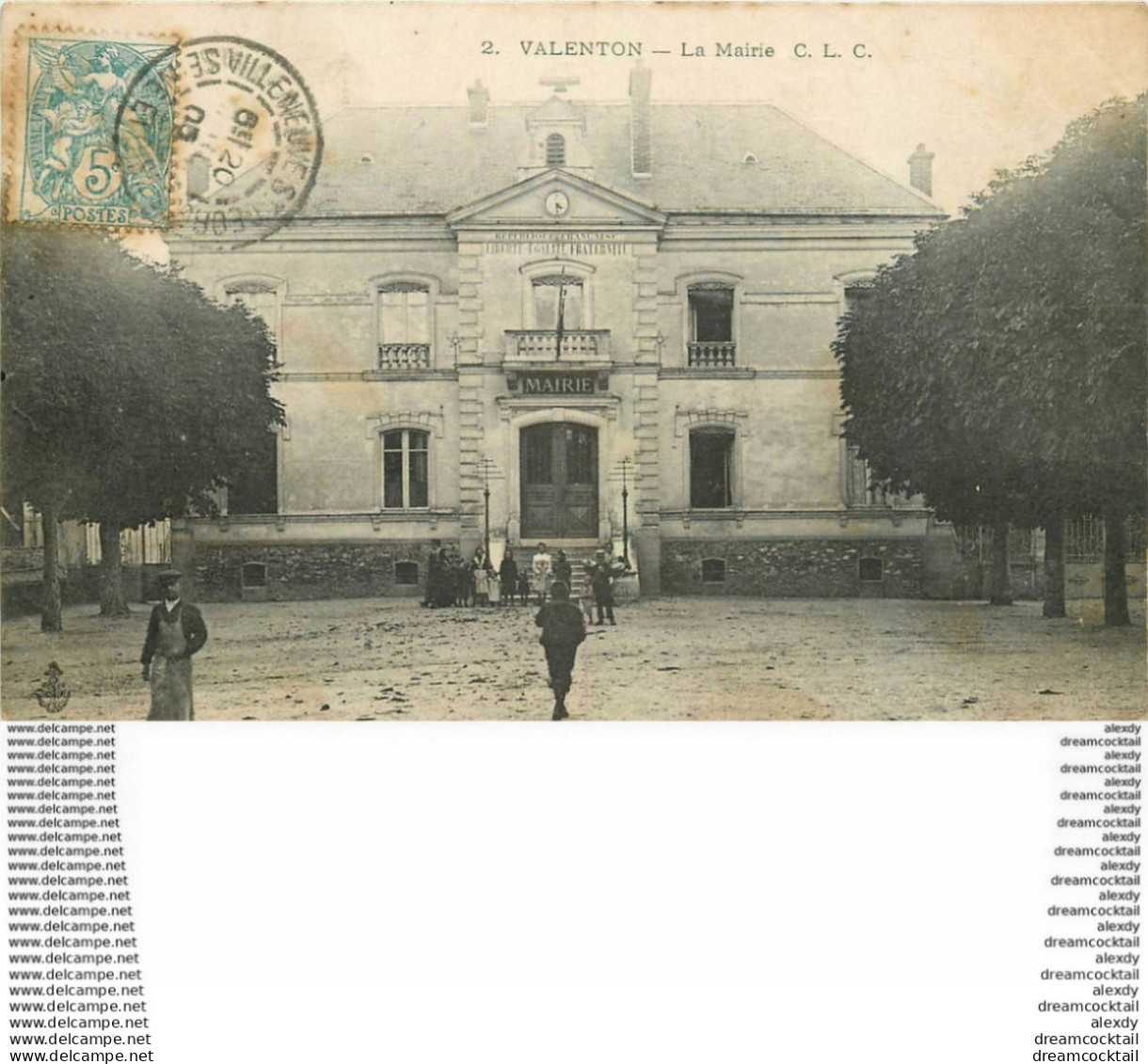 PHL 94 VALENTON. La Mairie Bien Animée 1905 - Valenton