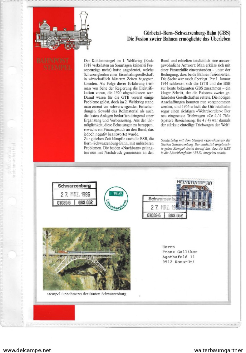 Albums timbres postes Cachets postaux chemins de fer suisses