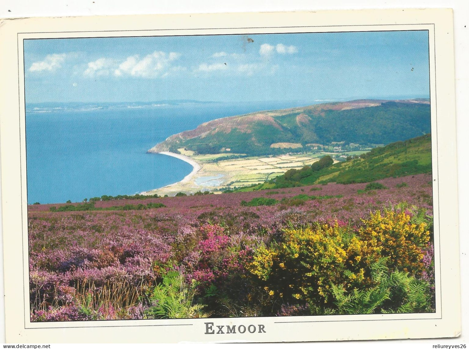 CPM, G. F. R.U. N°MOOR13, The View Across Porlock Vale To Wales - Exmoor ,Ed. Poscard Compagny - Fife