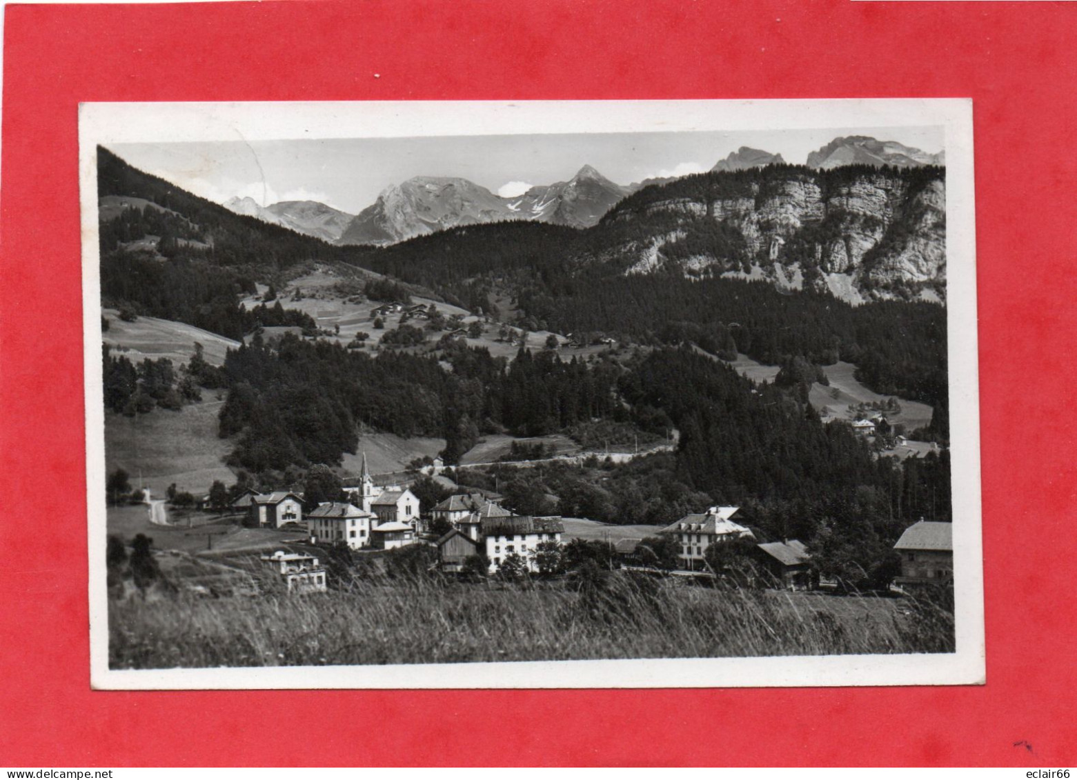 74 SAINT JEAN DE SIXT  - Vue Générale Et Chaine Des Aravis  CPSM  Année 1950   N° 2298 - Saint-Jean-de-Sixt