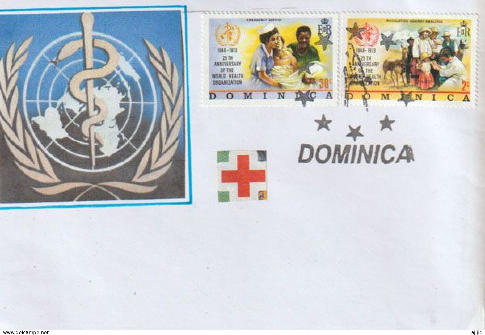 In Gratitude To WHO.World Health Organisation (OMS), Letter From Dominica Island - WHO