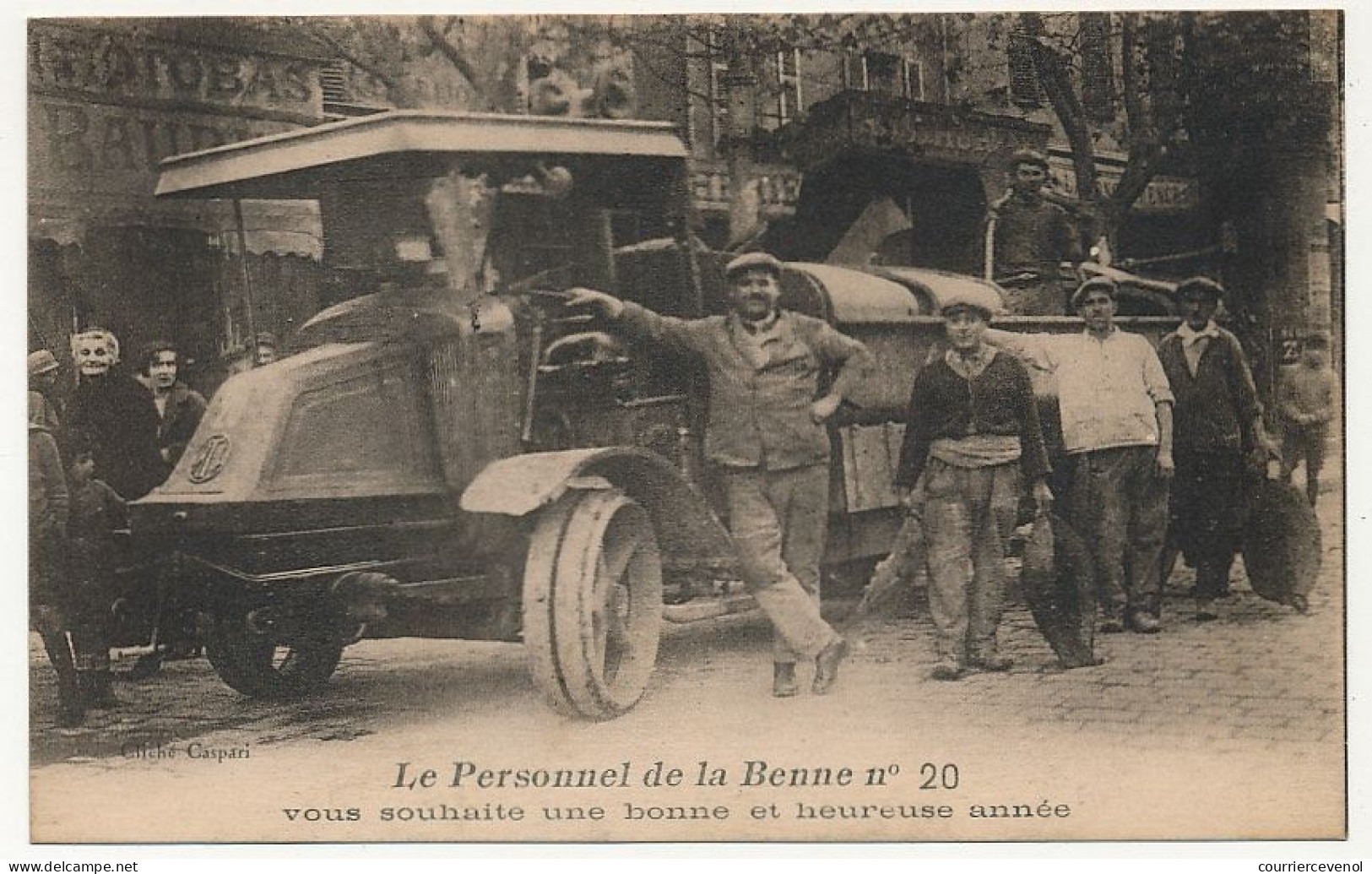 CPA - MARSEILLE (B Du R) - Le Personnel De La Benne N° 20 Vous Souhaite Une Bonne Et Heureuse Année - Cinq Avenues, Chave, Blancarde, Chutes Lavies