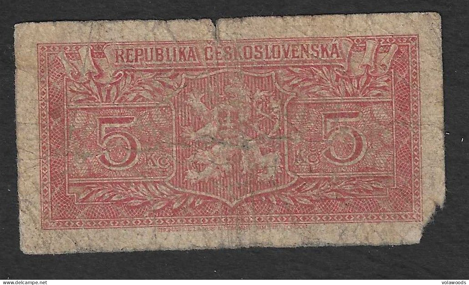 Cecoslovacchia - Banconota Circolata Da 5 Corone P-59a - 1945 #17 - Czechoslovakia