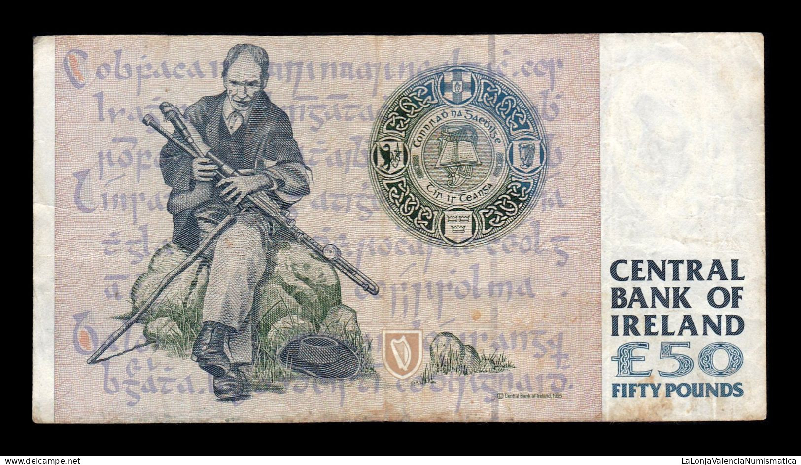 Irlanda Ireland 50 Pounds 14.02.1996 Pick 78a Bc/Mbc F/Vf - Ireland