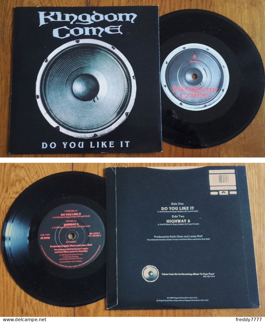 RARE U.K SP 45t RPM (7") KINGDOM COME «Do You Like It» (1989) - Hard Rock & Metal