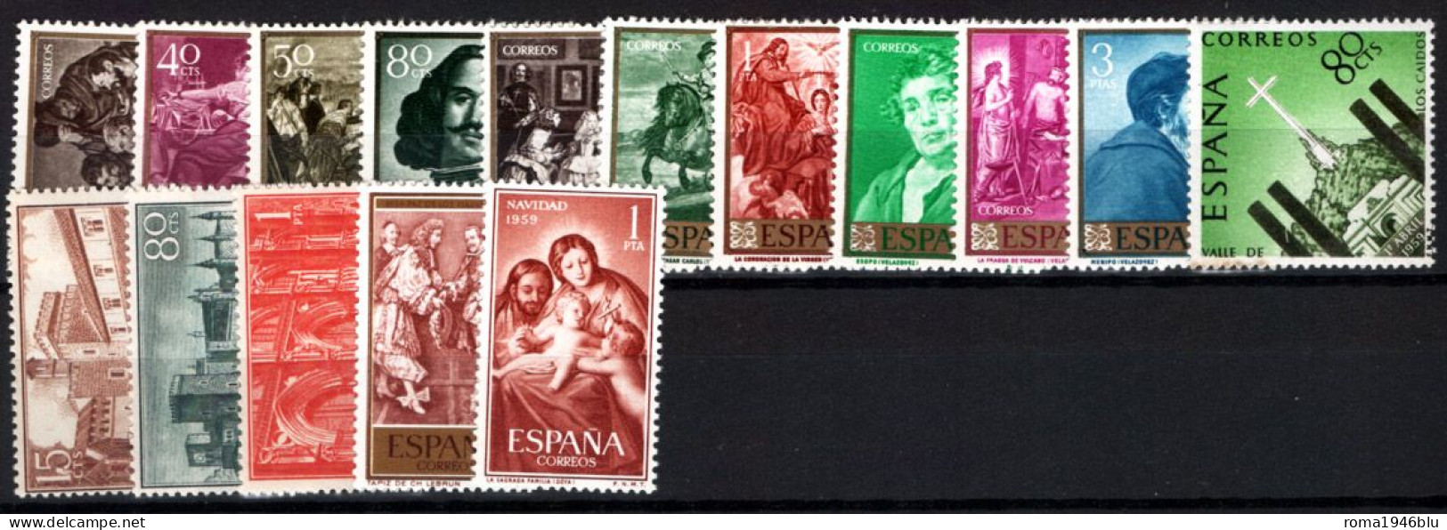 Spagna 1959 Annata Completa / Complete Year Set **/MNH VF/F - Années Complètes