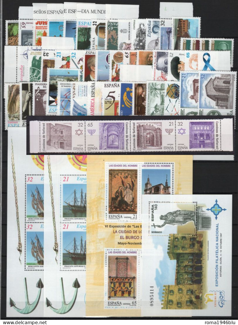 Spagna 1997 Annata Completa / Complete Year Set **/MNH VF - Full Years