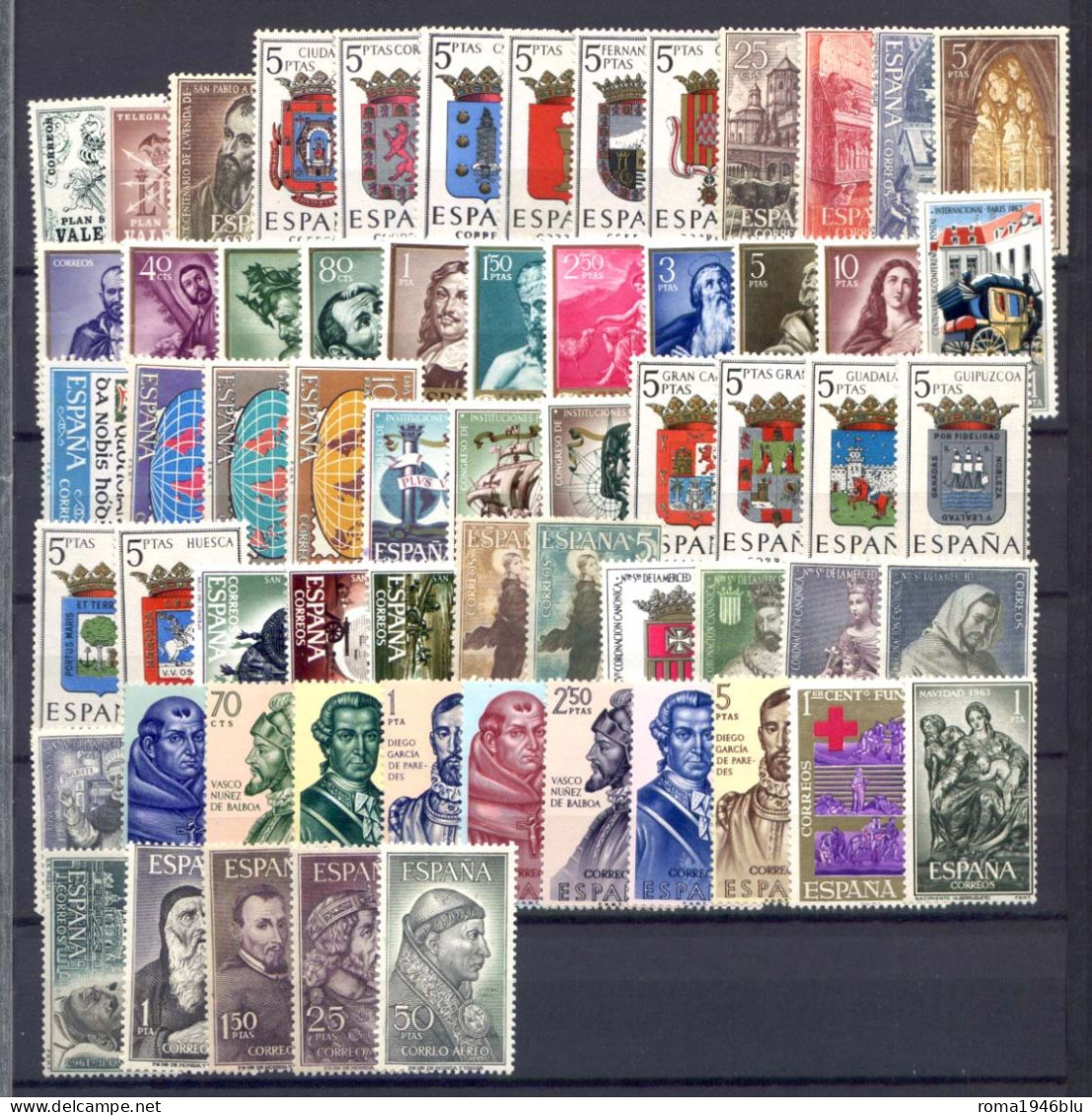 Spagna 1963 Annata Completa / Complete Year Set **/MNH VF - Années Complètes