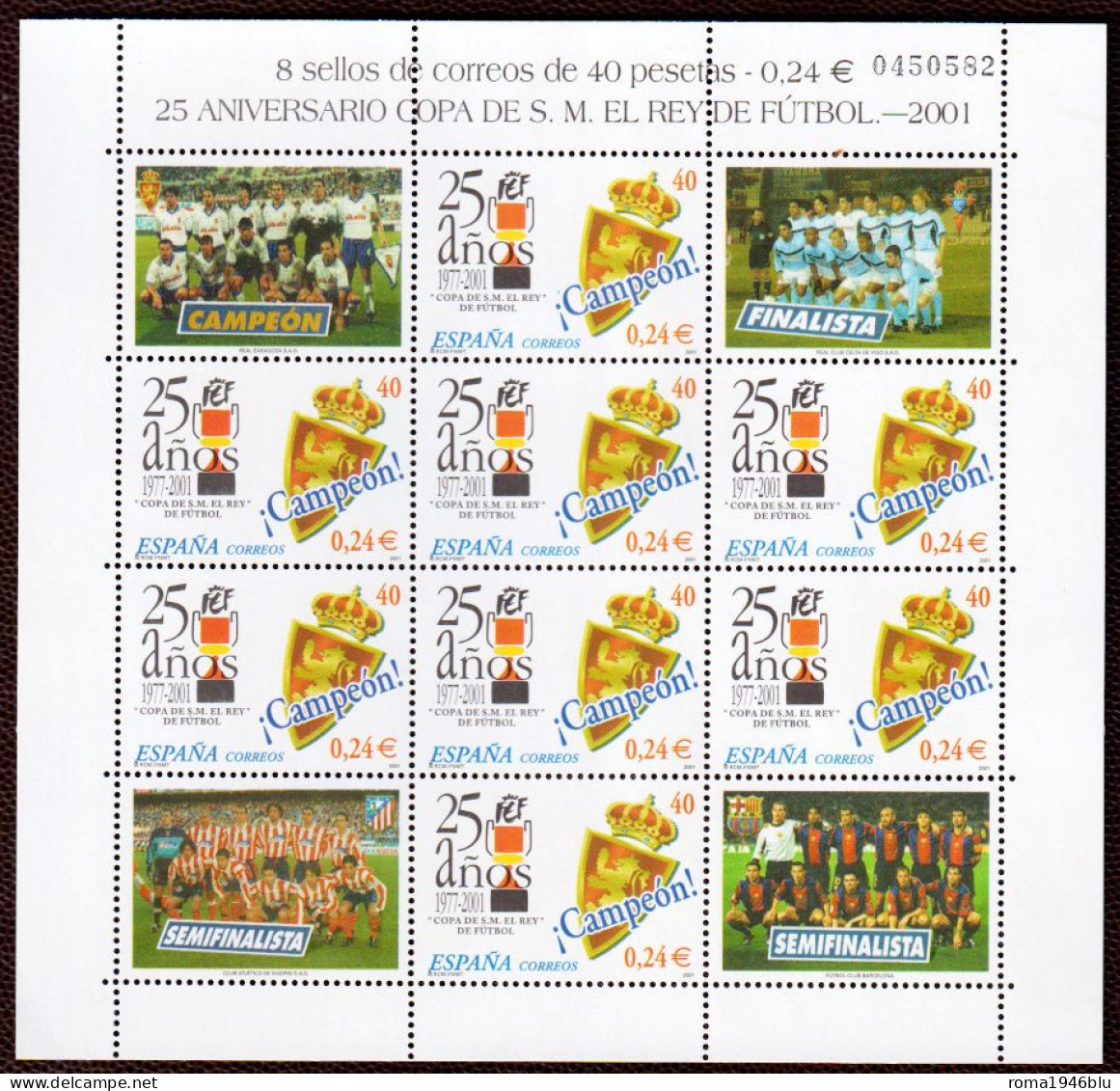 Spagna 2001 Annata Completa / Complete Year Set **/MNH VF - Full Years