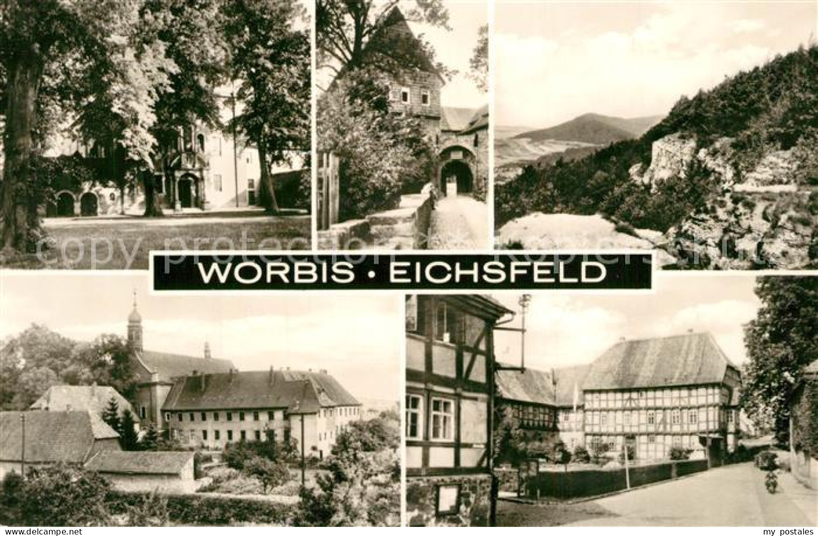 43345509 Worbis Teilansichten Schloss Fachwerkhaeuser Worbis - Worbis