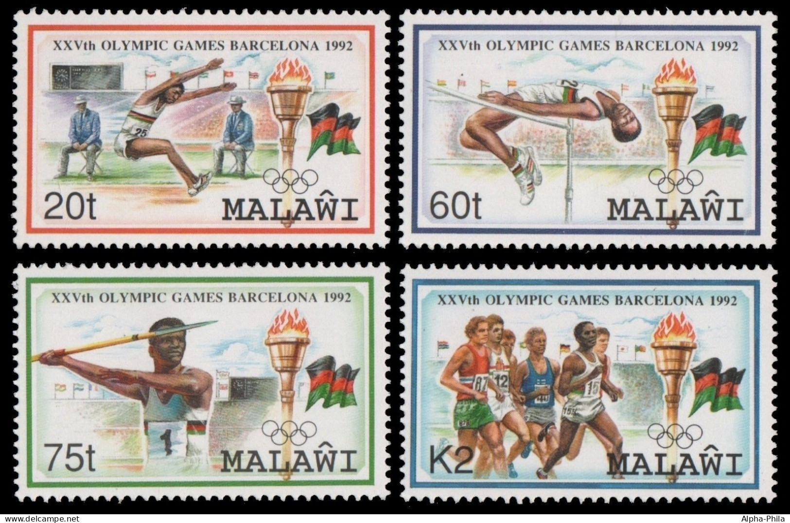 Malawi 1992 - Mi-Nr. 601-604 ** - MNH - Olympia Barcelona - Malawi (1964-...)