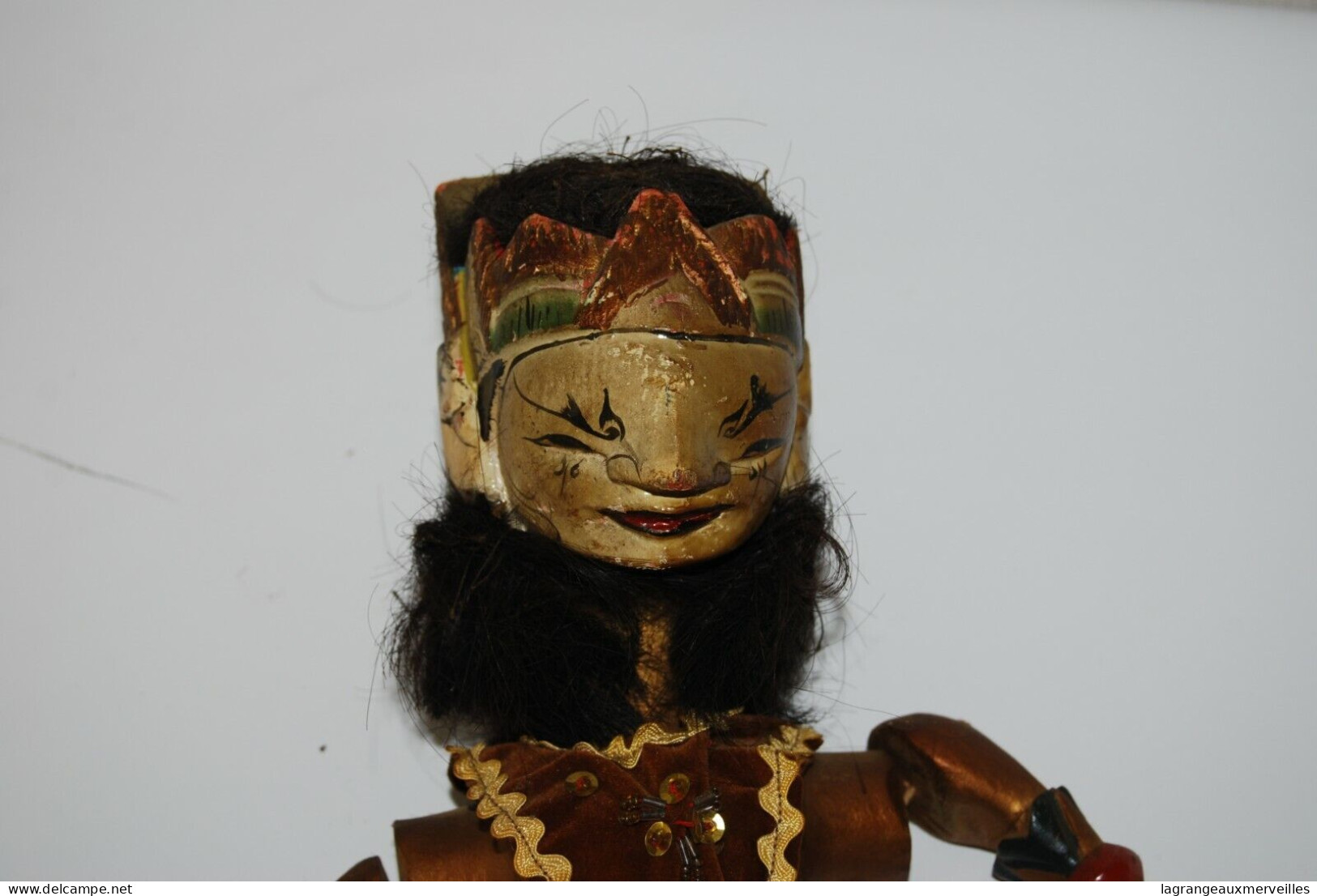 C245 Ancienne Marionnette - Style Indienne - Orientale - Bois - Jouet 1 - Puppets