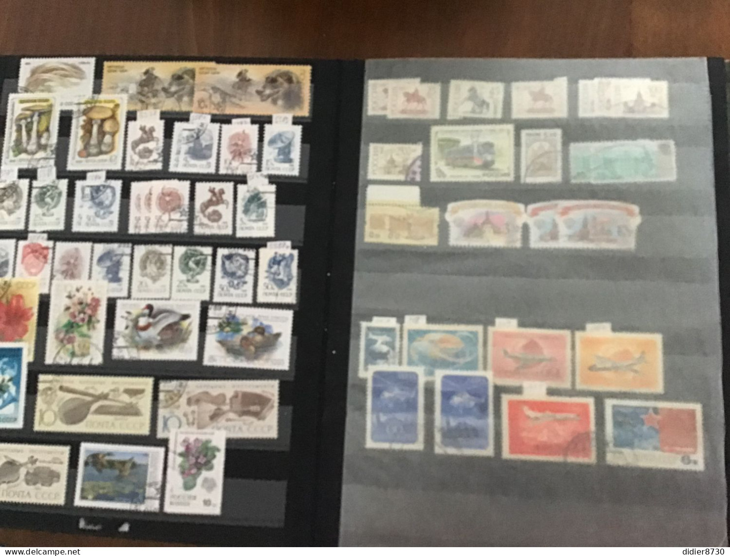 COLLECTION  + 400 TIMBRES OBLITERES  RUSSIE