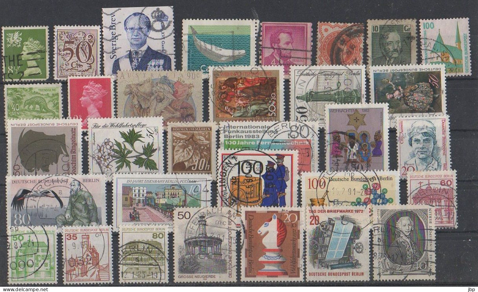 Lot de plus de 200 timbres monde entier toutes époques 7 scans