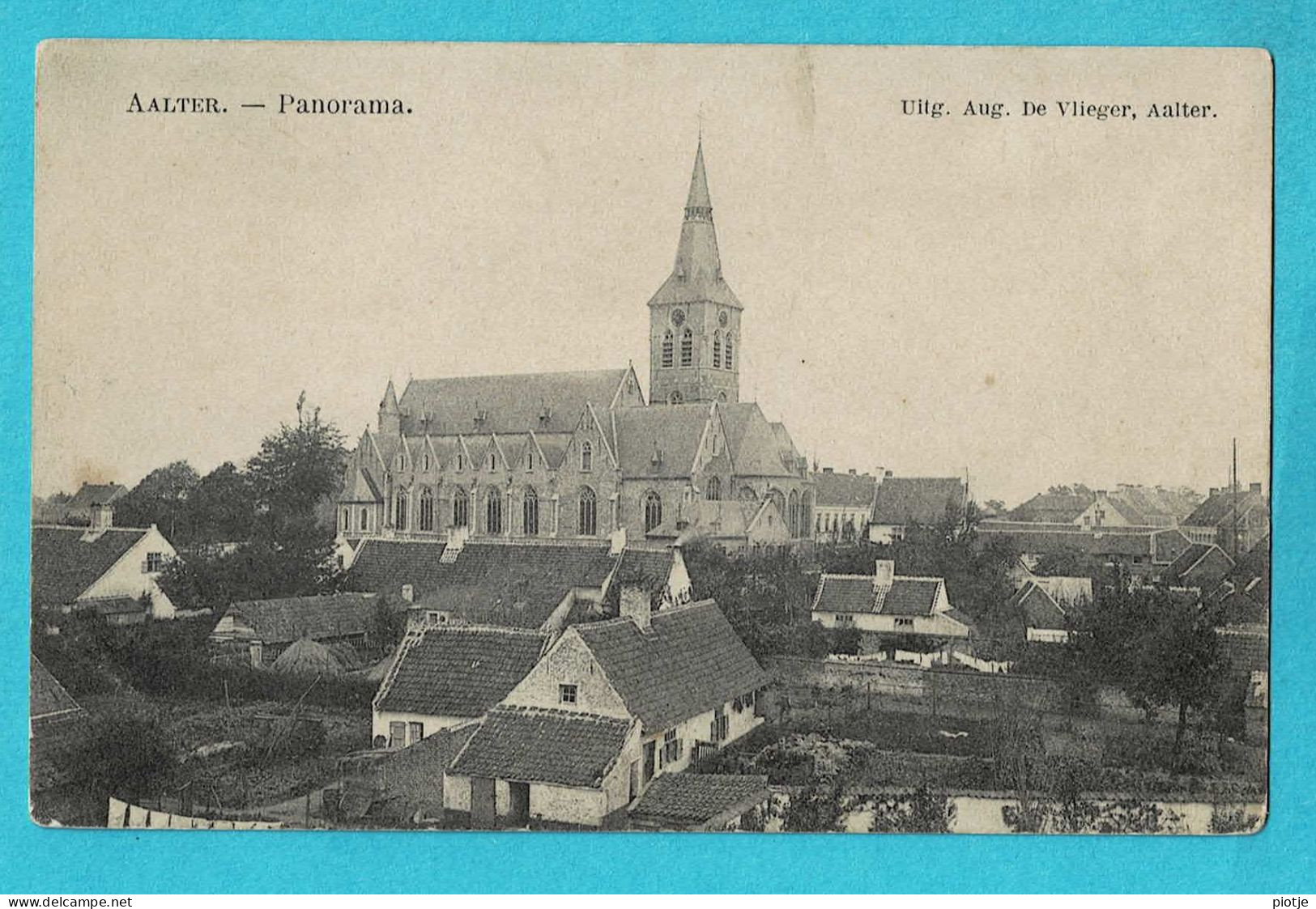 * Aalter - Aeltre (Oost Vlaanderen) * (Uitg Aug De Vlieger) Panorama, Vue Générale, Algemeen Zicht, église, Kerk - Aalter