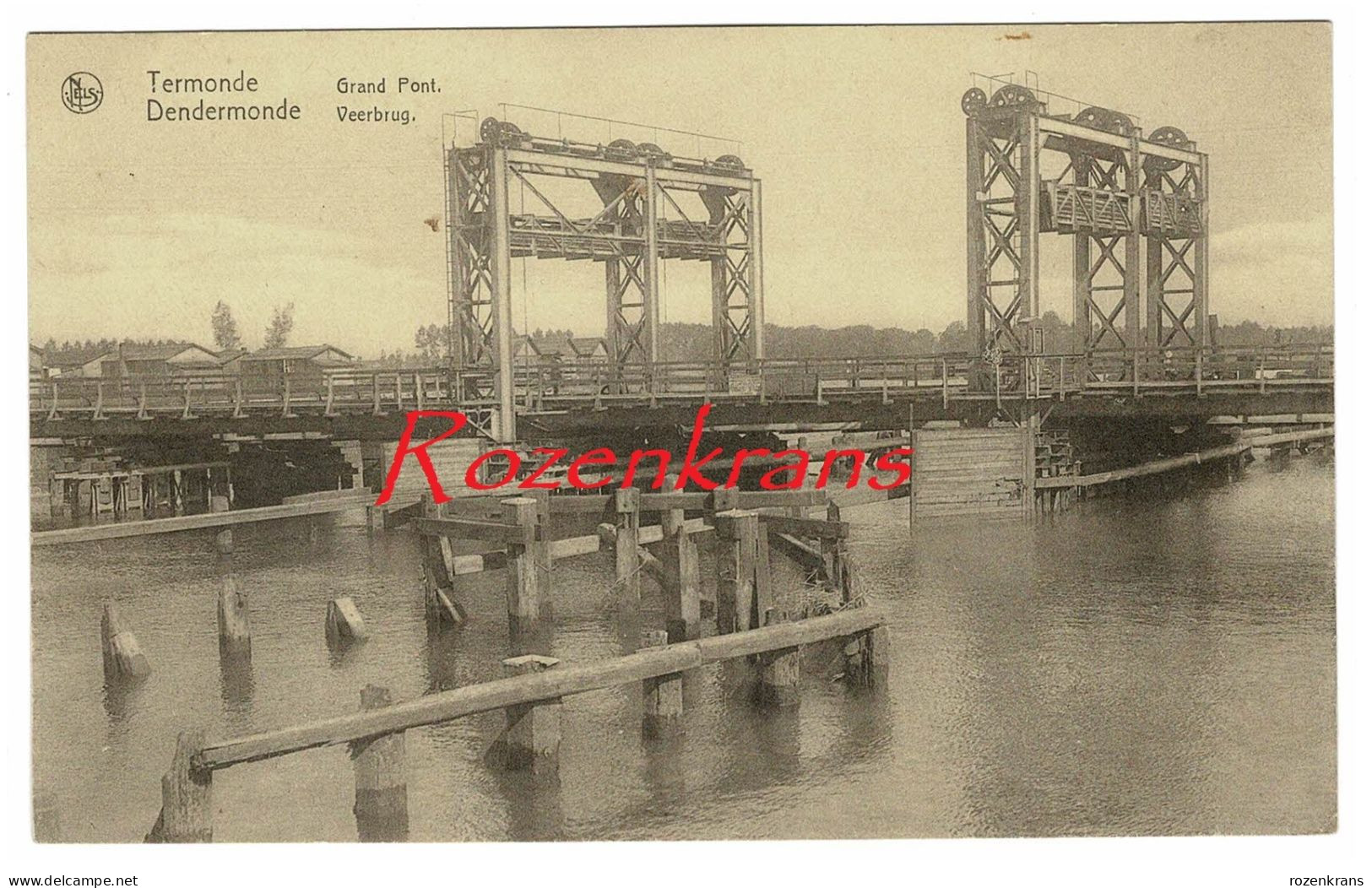 Dendermonde Termonde Grand Pont De Veerbrug (In Zeer Goede Staat) - Dendermonde