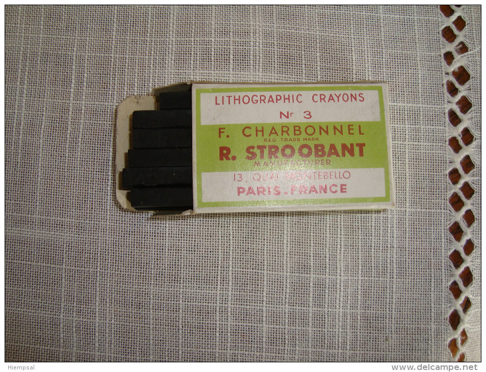 CRYONS   LITHOGRAPHIQUE  N°3   F CHARBONNEL  R. STROOBANT - Tinteros