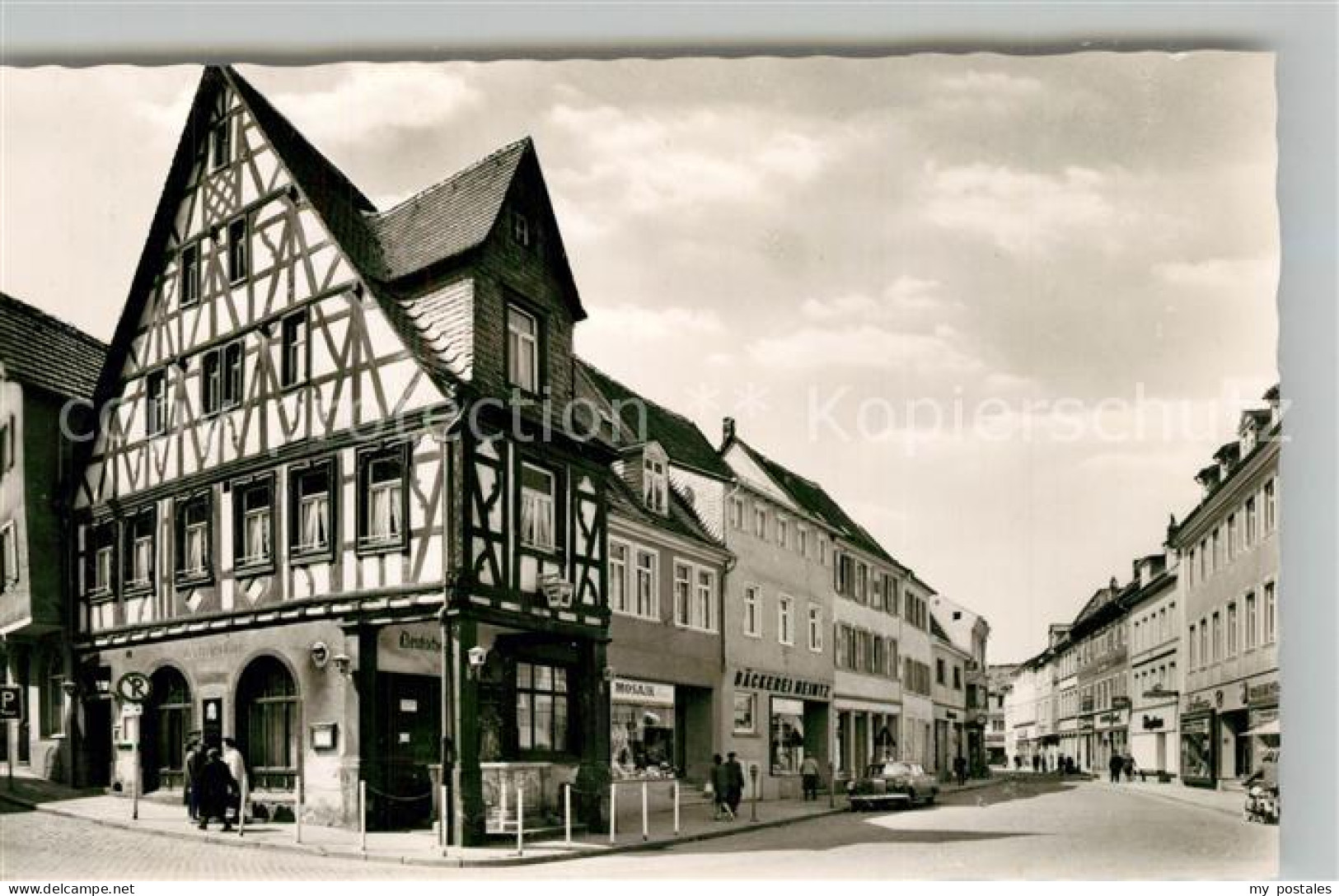 43344095 Alzey Fischmarkt Deutsches Haus Fachwerkhaus Voelkerbrunnen Alzey - Alzey