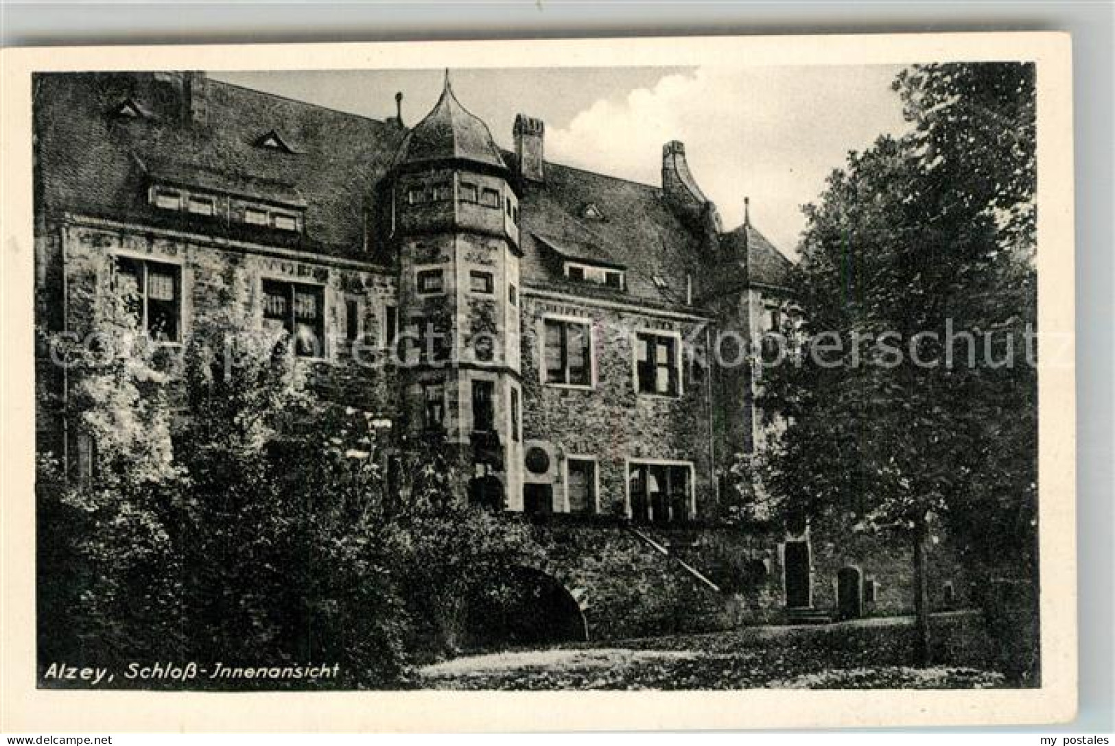 43344058 Alzey Schloss Innenhof Alzey - Alzey