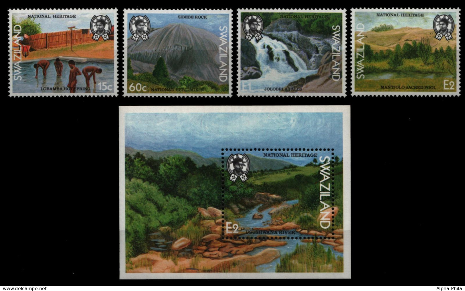 Swaziland 1991 - Mi-Nr. 583-586 & Block 14 ** - MNH - Natur / Nature - Swaziland (1968-...)