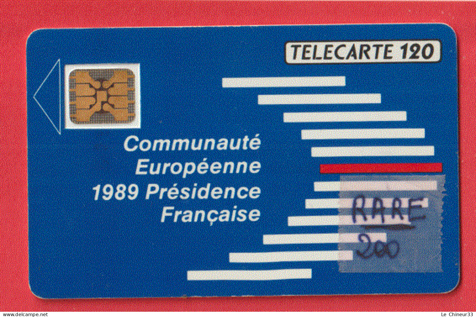 F 108 A--COMMUNAUTE EUROPENNE  120 U SC 5  ON--Série De 108856--N° De La Carte 108862 - 1989