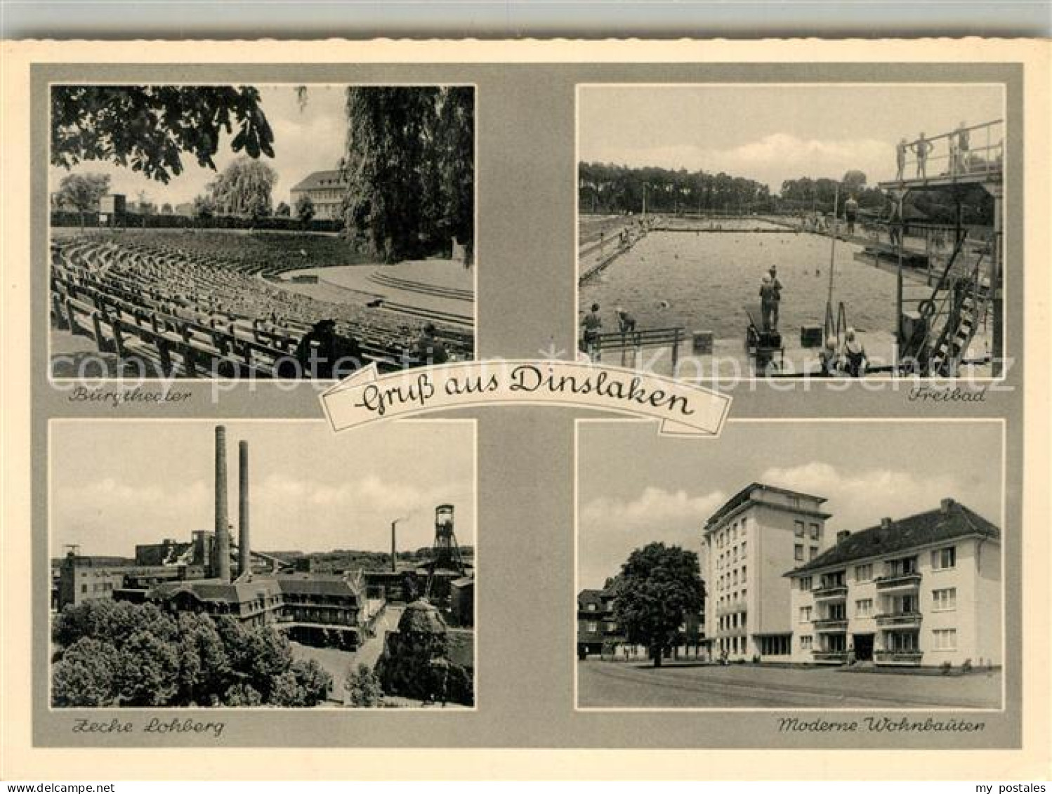 43343709 Dinslaken Burgtheater Freibad Zeche Lohberg Moderne Wohnbauten Dinslake - Dinslaken