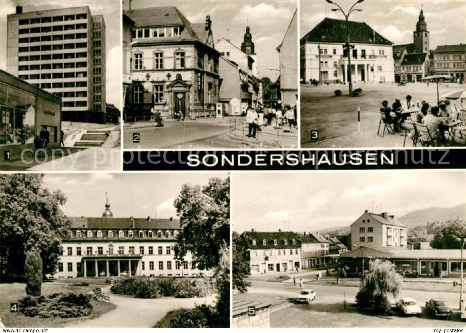 43343618 Sondershausen Thueringen Hochhaus Hauptpostamt Rathaus Platz Der DSF Sc - Sondershausen