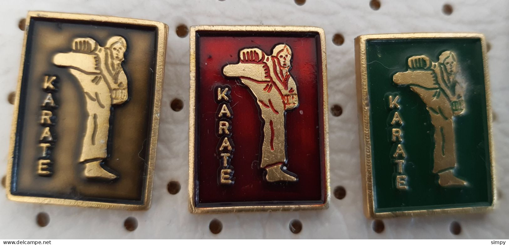 Karate SLovenia Ex YUgoslavia Vintage Pins - Judo