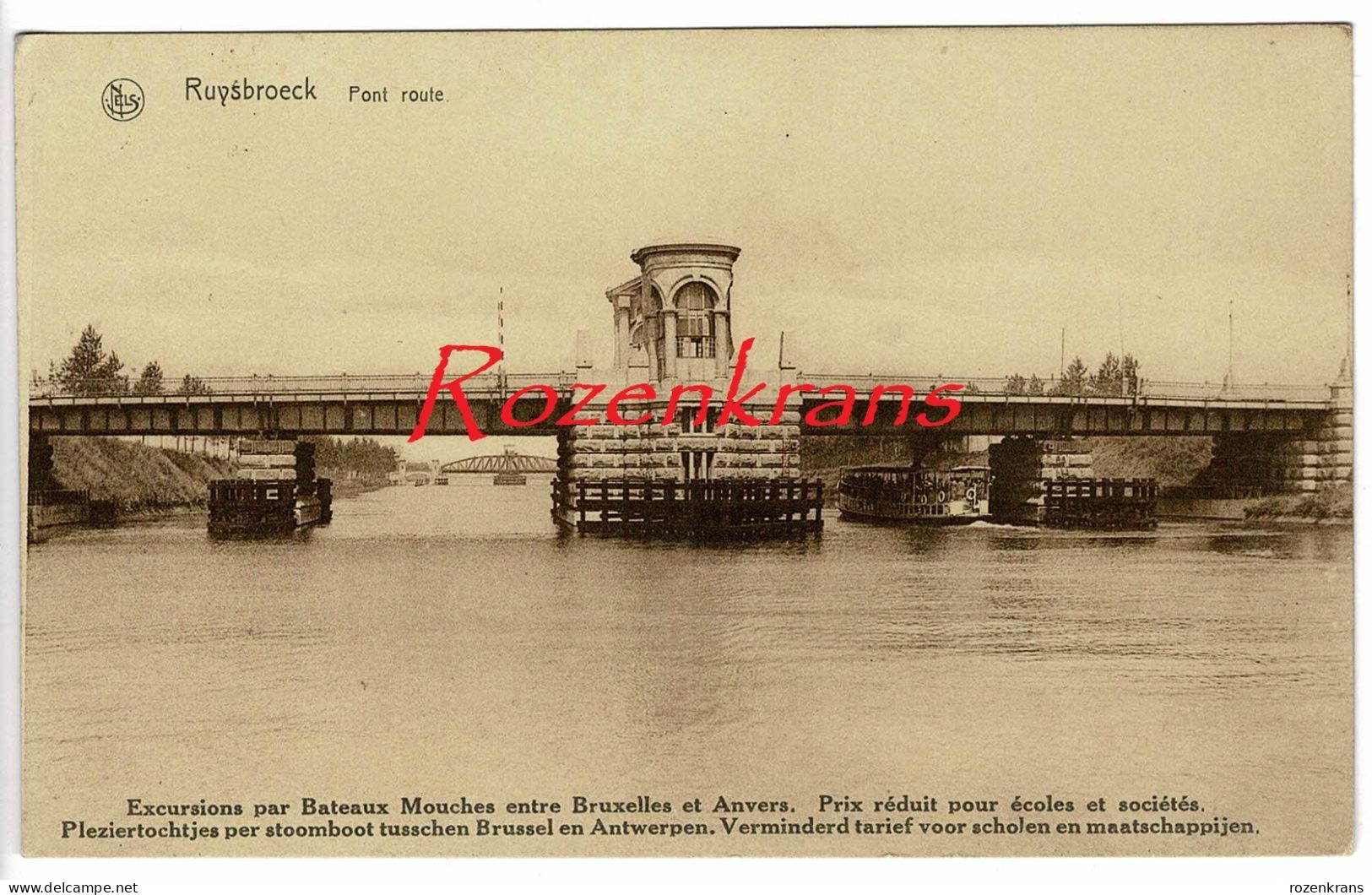 Puurs Ruisbroek Ruysbroeck Pont Route Boulevardbrug Willebroek (Vernietigd Tijdens WW2) Kanaal Brussel Schelde - Puurs