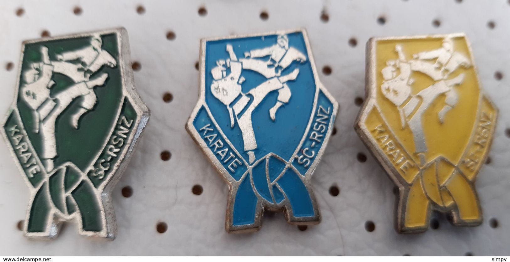 Police Karate Club RSNZ SLovenia Ex YUgoslavia Vintage Pins - Judo