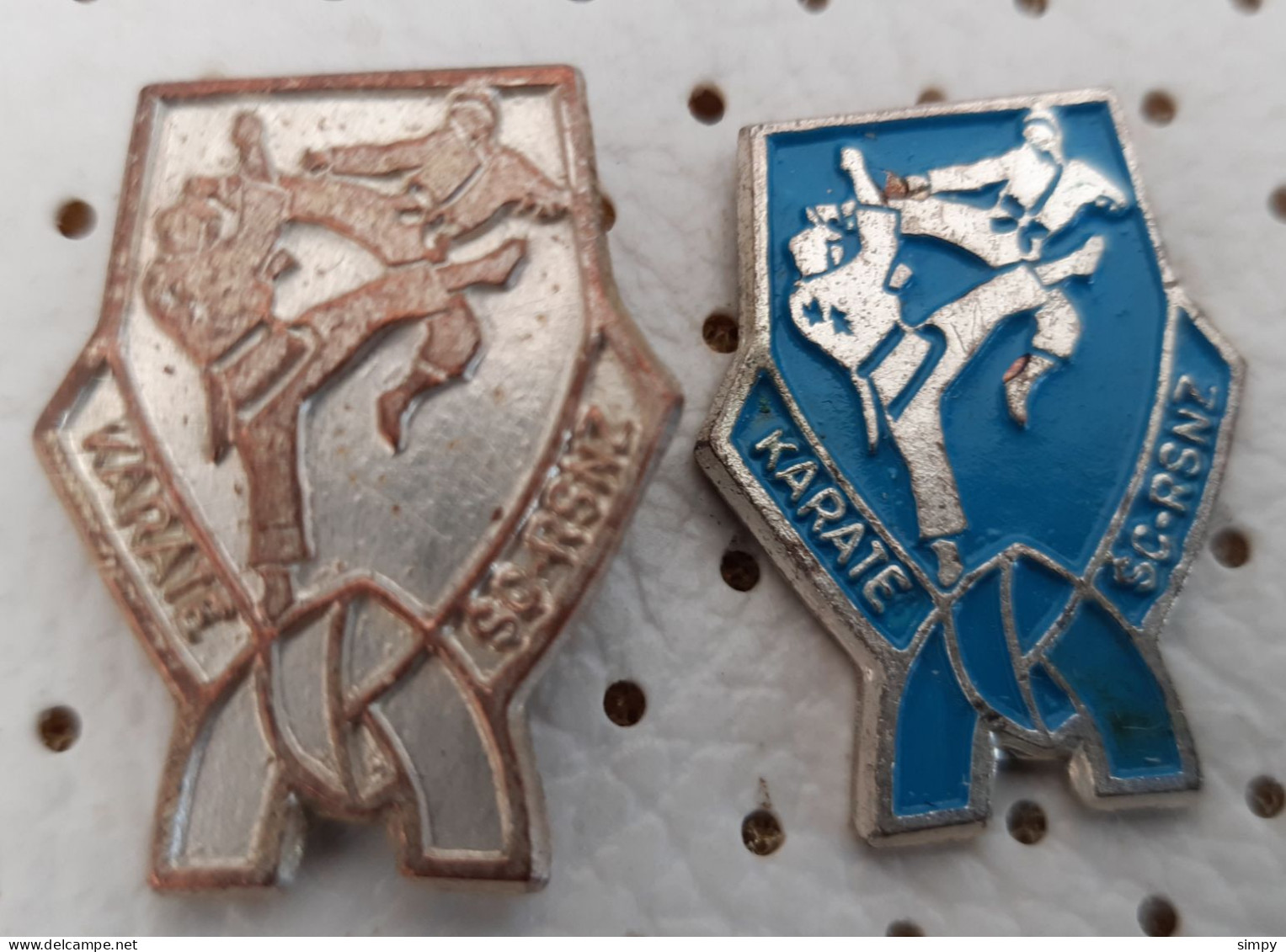 Police Karate Club RSNZ SLovenia Ex YUgoslavia Vintage Pins - Judo