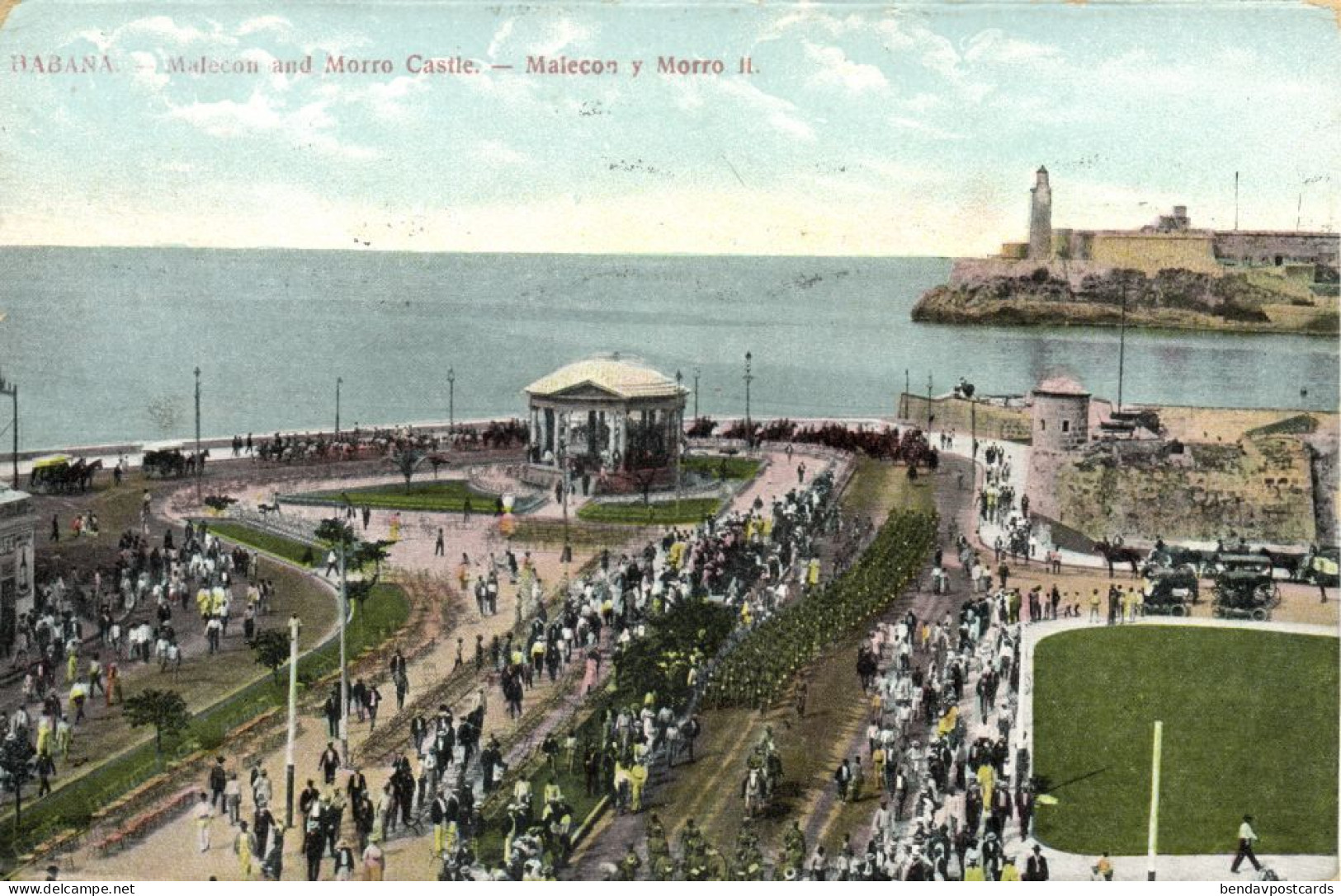 Cuba, HAVANA, Malecon And Morro Castle (1910) Postcard - Cuba