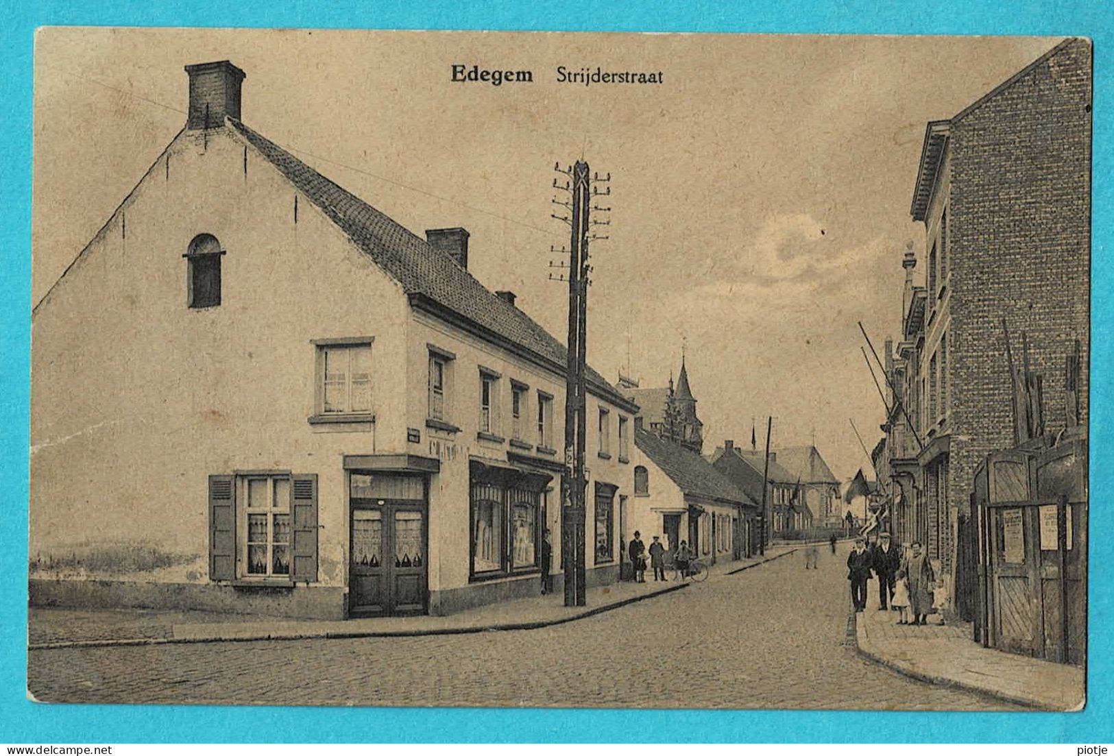 * Edegem - Edeghem (Antwerpen - Anvers) * Strijderstraat, Animée, Straatzicht, Unique, Old, Rare - Edegem