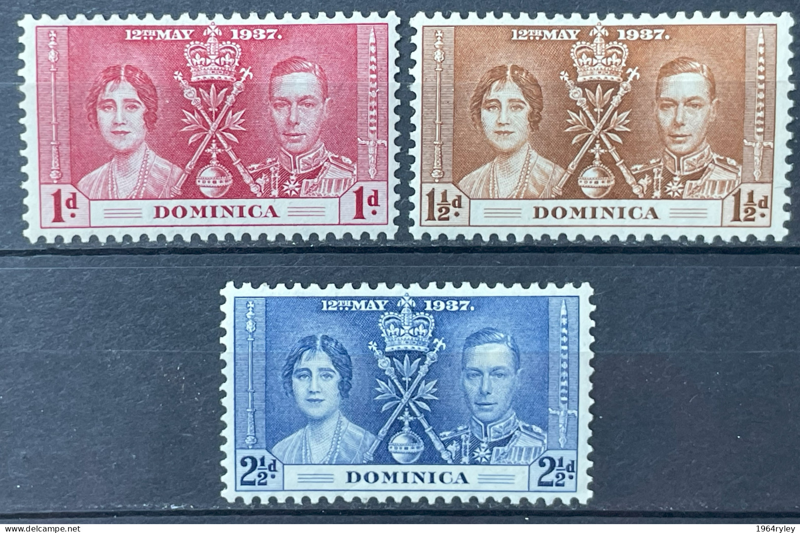 DOMINICA - MH* - 1937  # 89/91 - Dominica (...-1978)
