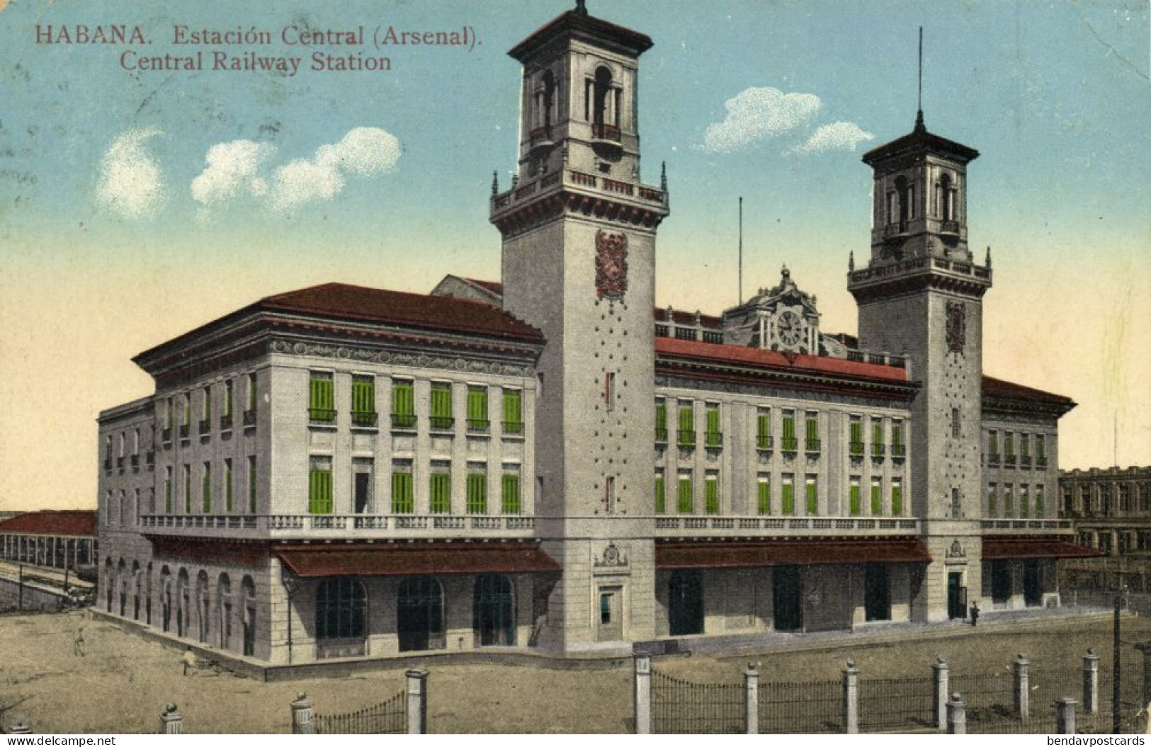 Cuba, HAVANA, Central Railway Station, Estación Central Arsenal (1913) Postcard - Cuba