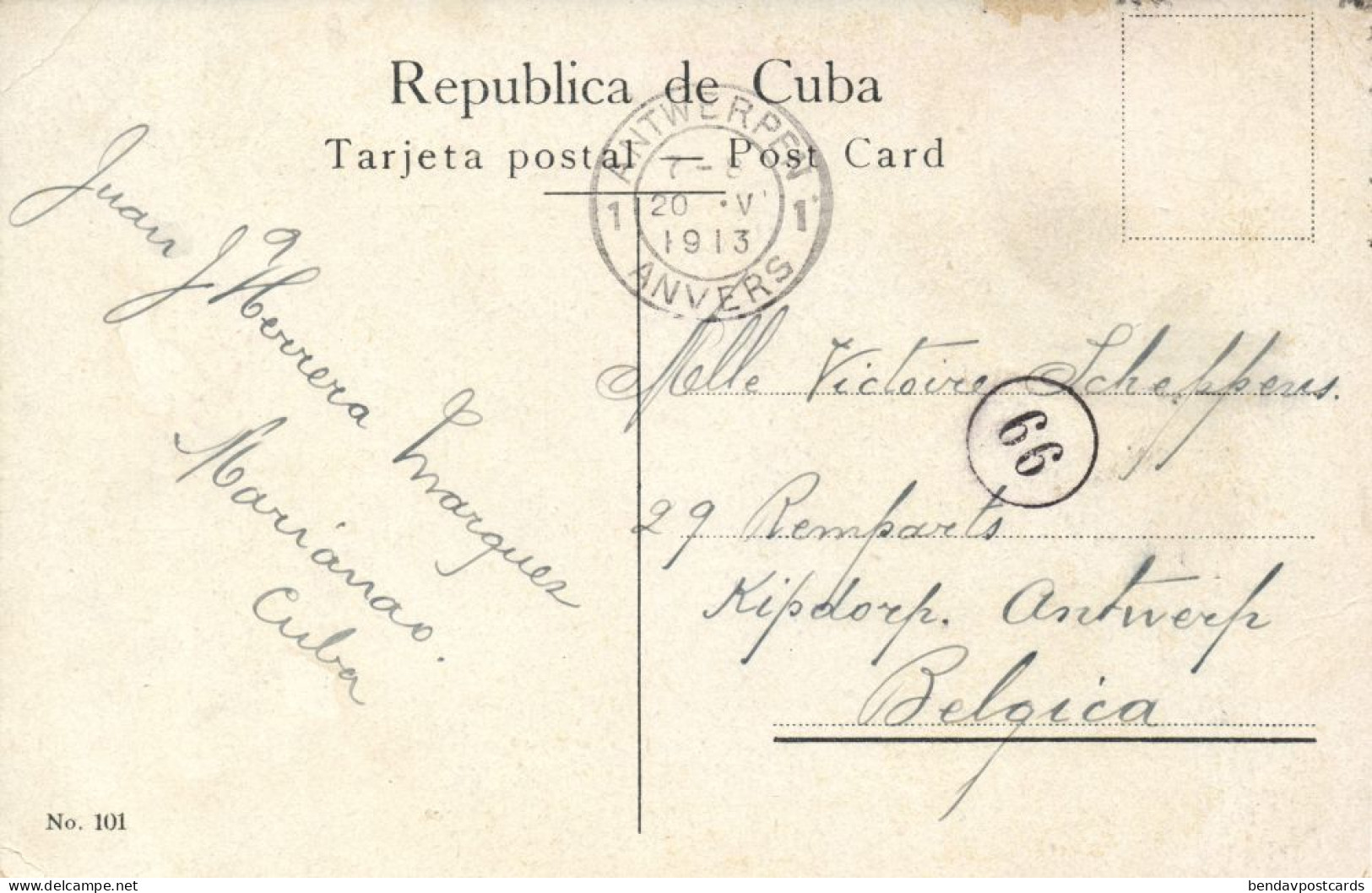 Cuba, HAVANA, Central Railway Station, Estación Central Arsenal (1913) Postcard - Cuba